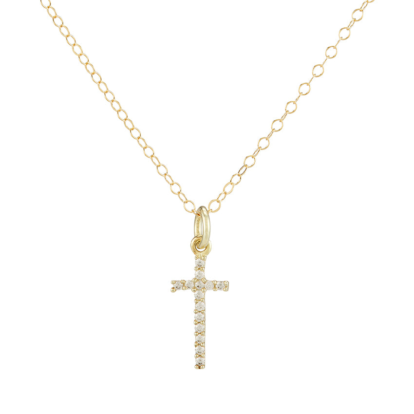 Gold Minimalist Cross Necklace