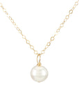 Gold Minimalist Pearl Necklace